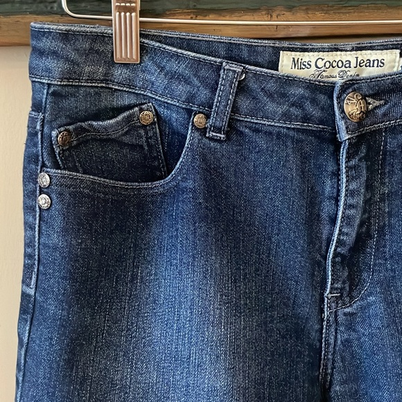 2/$30 Miss Cocoa Rolled Cuff Denim Jean Shorts Size 11/12 - Picture 7 of 13